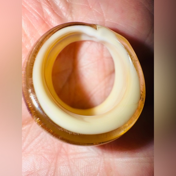 Unique real Yellow and Rose Gold blown into this STUNNING MURANO Ring
6-3/4 - Picture 5 of 5